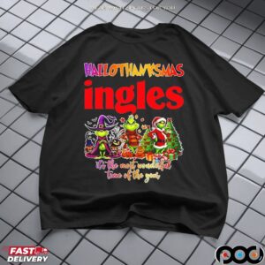 Grinch Hallothanksmas Ingles It's The Most Wonderful Time Of The Year Christmas Halloween T Shirt