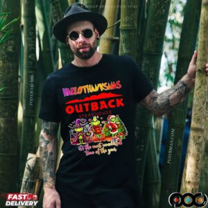 Grinch Hallothanksmas Outback Steakhouse It's The Most Wonderful Time Of The Year Halloween Christmas T Shirt