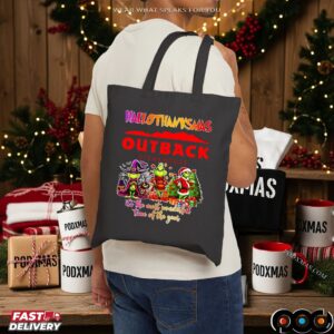 Grinch Hallothanksmas Outback Steakhouse It's The Most Wonderful Time Of The Year Halloween Christmas T Shirt