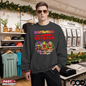 Grinch Hallothanksmas Outback Steakhouse It's The Most Wonderful Time Of The Year Halloween Christmas T Shirt