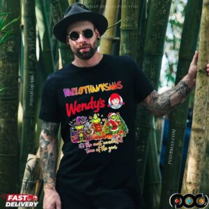 Grinch Wendy's Happy Hallothanksmas It's The Most Wonderful Time Of The Year Halloween Christmas T Shirt