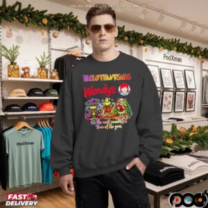 Grinch Wendy's Happy Hallothanksmas It's The Most Wonderful Time Of The Year Halloween Christmas T Shirt