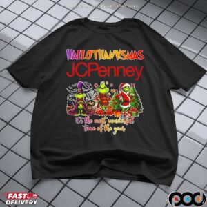 Grinch X JCPenny Hallothanksmas It's The Most Wonderful Time Of The Year Happy Christmas T Shirt