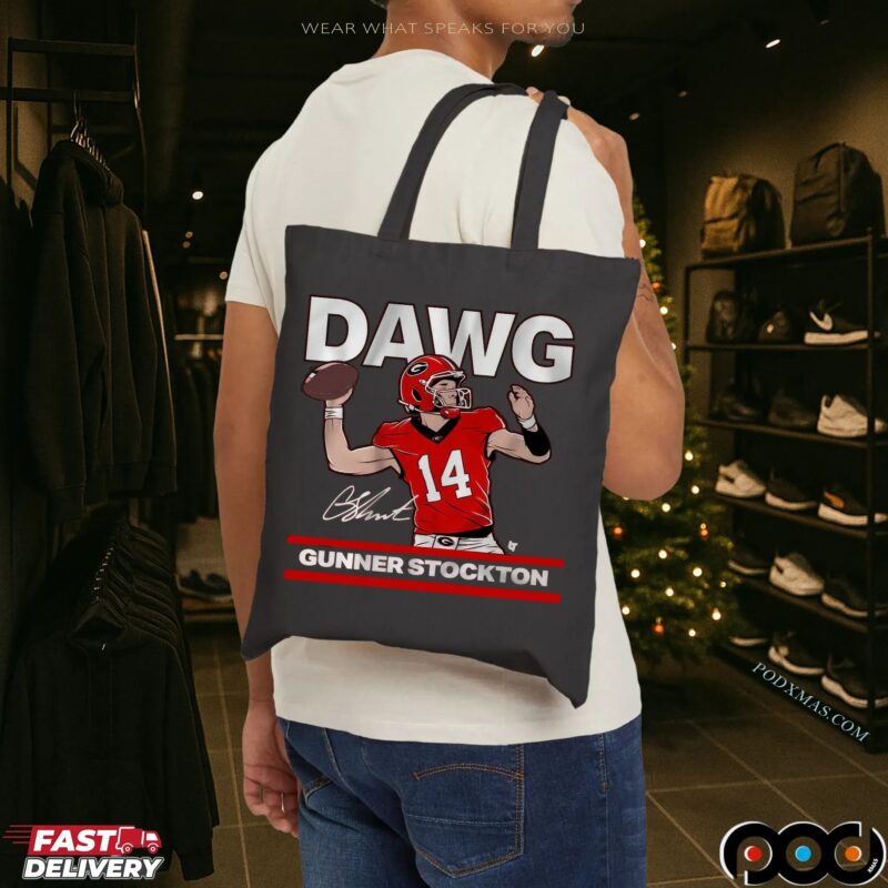 Georgia Football Gunner Stockton Is A Dawg Signature T Shirt