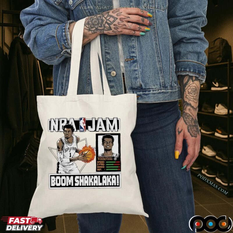 Victor Wembanyama San Antonio Spurs NBA Jam Boom Shakalaka T Shirt