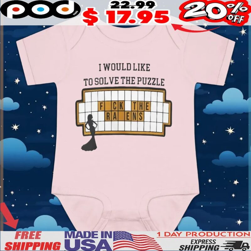 Pittsburgh Steelers Football I Would Like To Solve The Puzzle Fuck The Ravens T Shirt