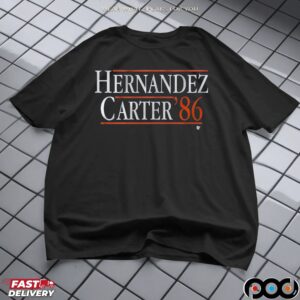 Hernandez-Carter '86 Baseball Player Name T Shirt