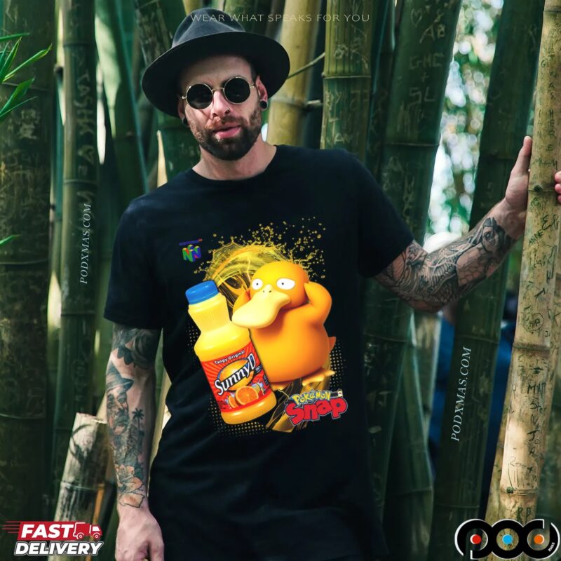 Psyduck Pokémon Snap SunnyD Gamer Mashup T Shirt
