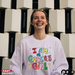 I Am A God Made Girls Crayon Drawing T Shirt