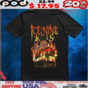 Ice Nine Kills Tasmanian Devil In A Tour Bus Fire Kim Dracula Flame T Shirt