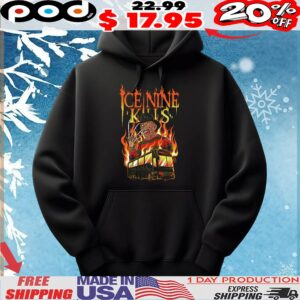 Ice Nine Kills Tasmanian Devil In A Tour Bus Fire Kim Dracula Flame T Shirt