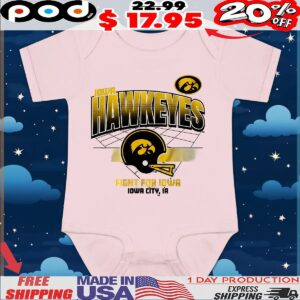 Iowa Hawkeyes Fight For Iowa Football Helmet Grid T Shirt