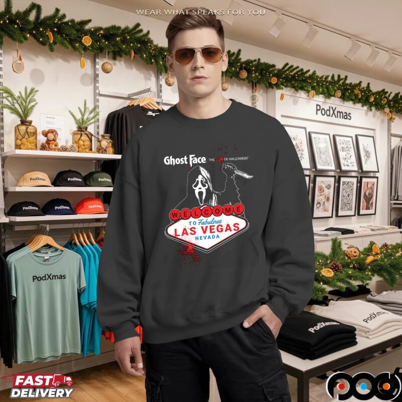 Ghostface The Icon Of Halloween Welcome To Fabulous Las Vegas Nevada Anniversary Event T Shirt