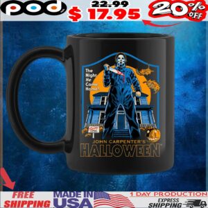 John Carpenter’s Michael Myers The Night He Came Home Horror Halloween T Shirt