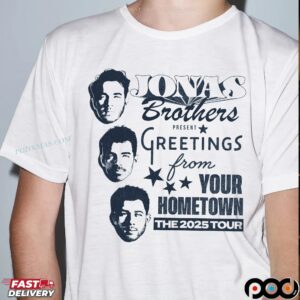 Jonas Brothers Present Greeting From Your Hometown The 2025 Tour T Shirt