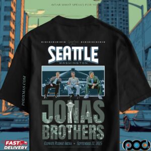 Jonas Brothers Seattle Washington Greetings From Your Hometown September 2025 T Shirt