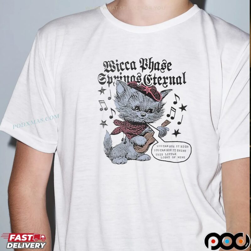 Wicca Phase Springs Eternal This Little Light of Mine Cat T Shirt