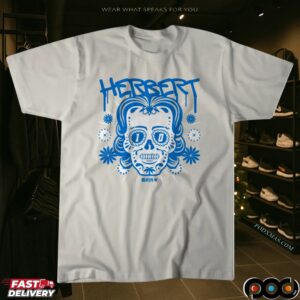 Justin Herbert Los Angeles Chargers Sugar Skull Remix Football Halloween Mashup T Shirt