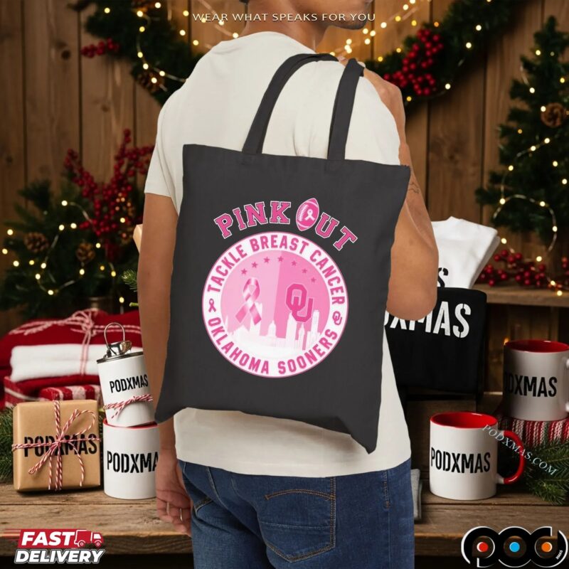 Oklahoma Sooners Pink Out Tackle Breast Cancer T Shirt