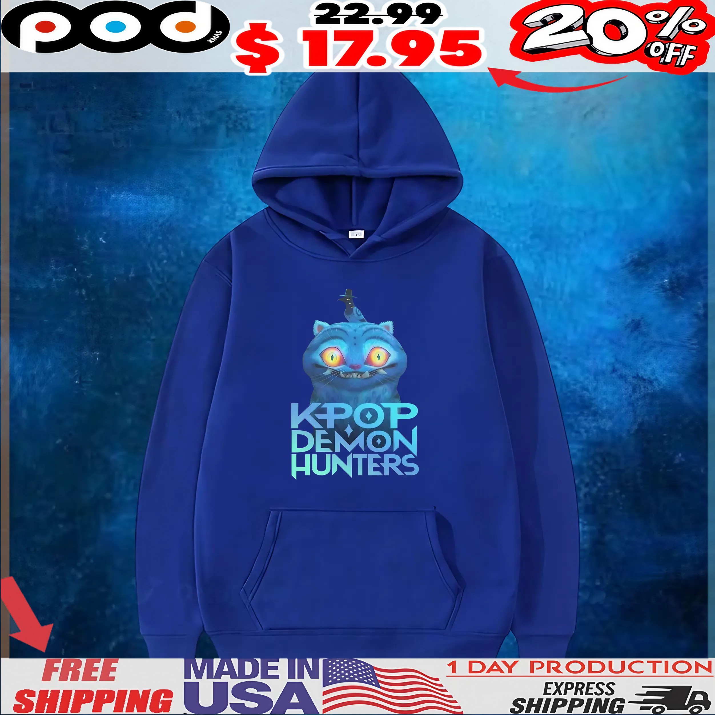 KPop Demon Hunters Derpy Tiger and Sussie Magpie Logo T Shirt KPop Demon Hunters Derpy Tiger and Sussie Magpie Logo T Shirt