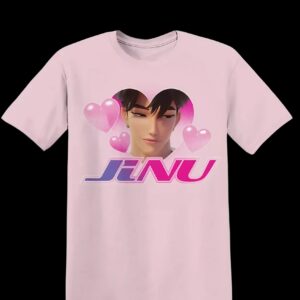 KPop Demon Hunters Jinu Heart Portrait T Shirt