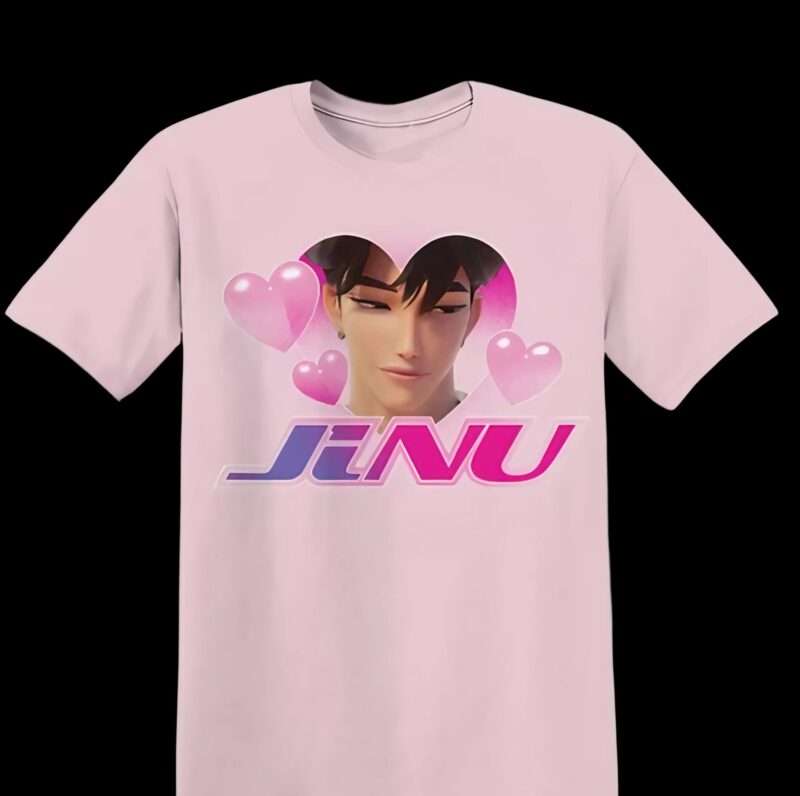 KPop Demon Hunters Jinu Heart Portrait T Shirt