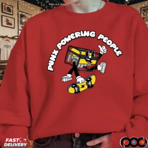 Krang Punx Powering People Skate T Shirt