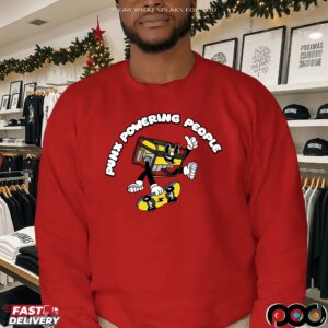 Krang Punx Powering People Skate T Shirt