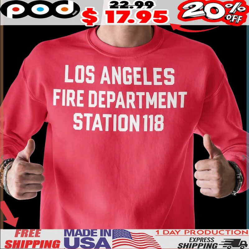 Buckley-diaz Los Angeles Fire Department Station 118 2 Sides T Shirt
