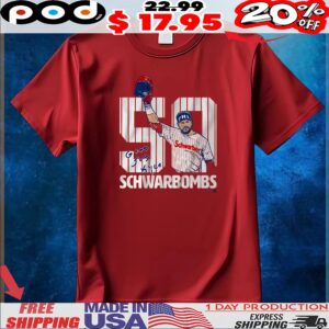 Kyle Schwarber 50 Schwarbombs T Shirt