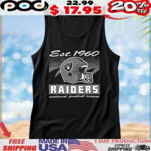 Las Vegas Raiders Historic Waver Football Helmet National Football League T Shirt