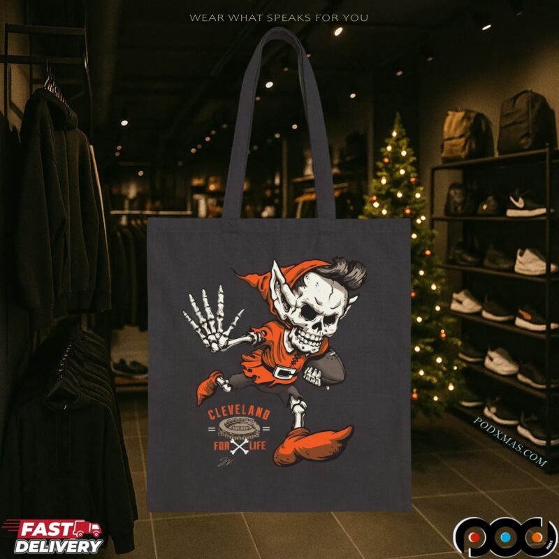 Cleveland For Life Skeleton Elf Halloween T Shirt