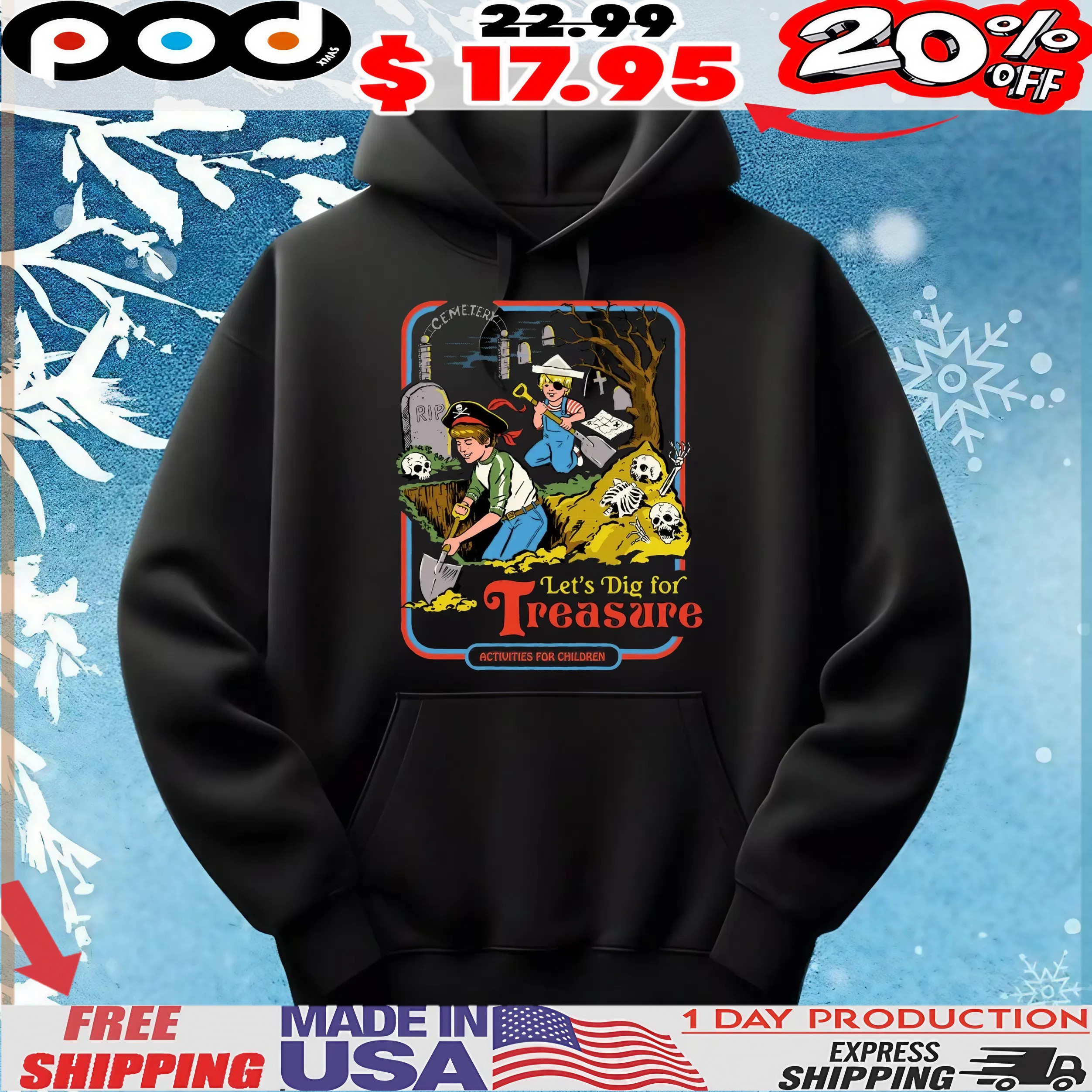 Let_s Dig For Treasure Activities For Children Grave Robber Halloween T Shirt Let_s Dig For Treasure Activities For Children Grave Robber Halloween T Shirt