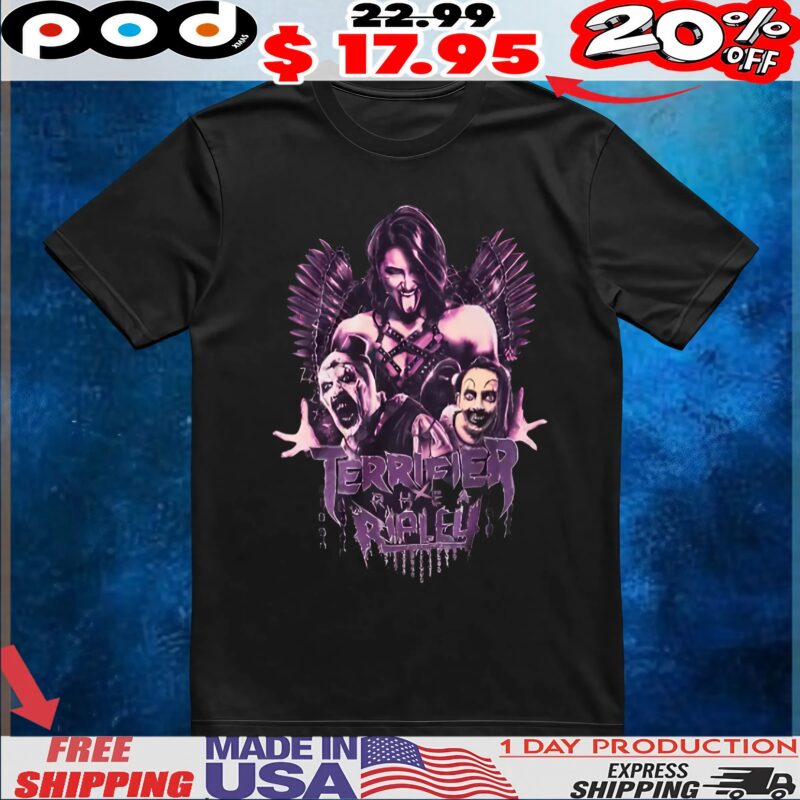 WWE Rhea Ripley X Terrfier Trio T-Shirt