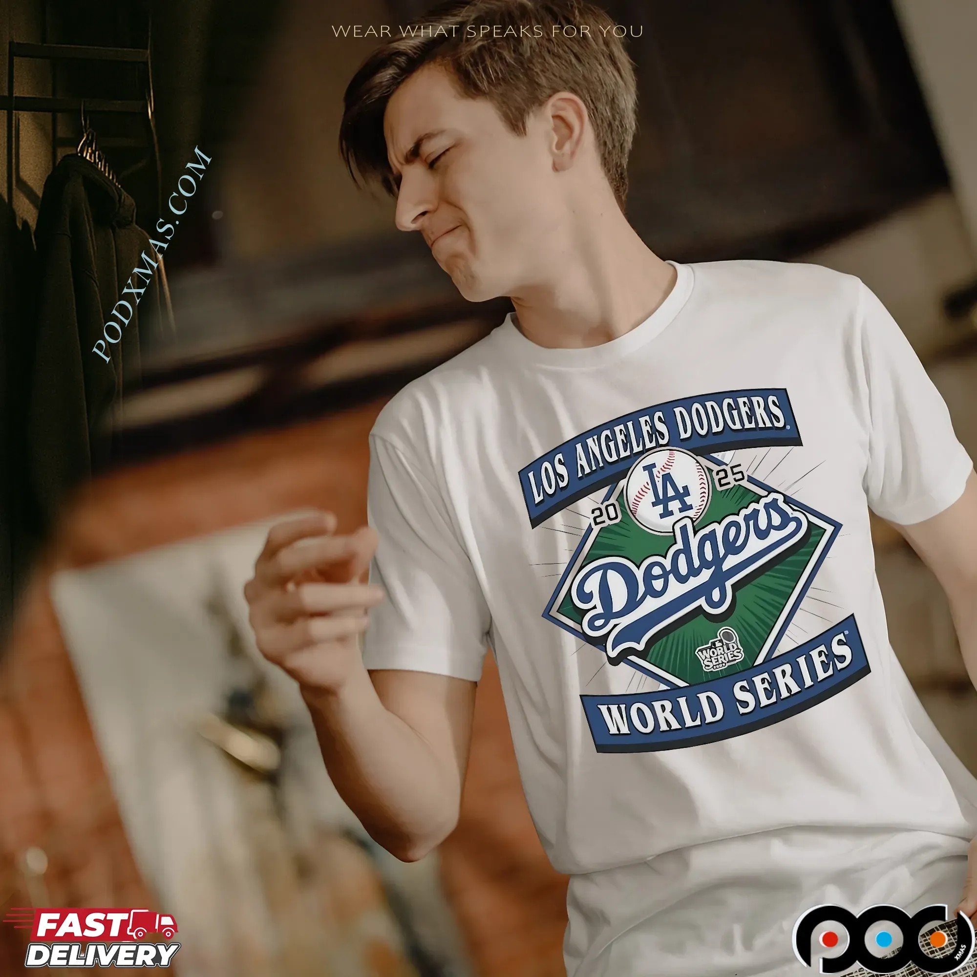 Los Angeles Dodgers 2025 World Series Champions Logo T Shirt