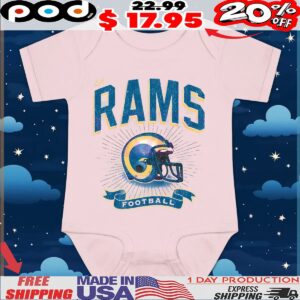 Los Angeles Rams Historic Prime Football Helmet Vintage T Shirt