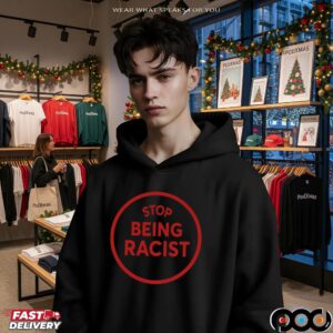Lyss Wearing Stop Being Racist WNBA Playoff T Shirt