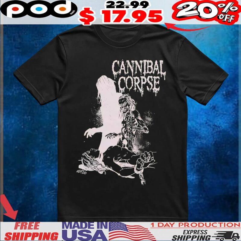 Cannibal Corpse Zombie Red T Shirt