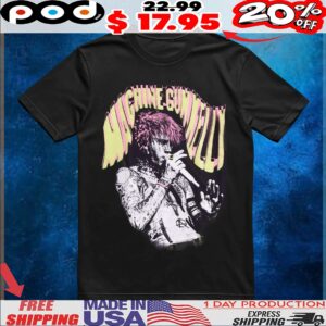 Machine Gun Kelly Pink Hair Portrait T Shirt