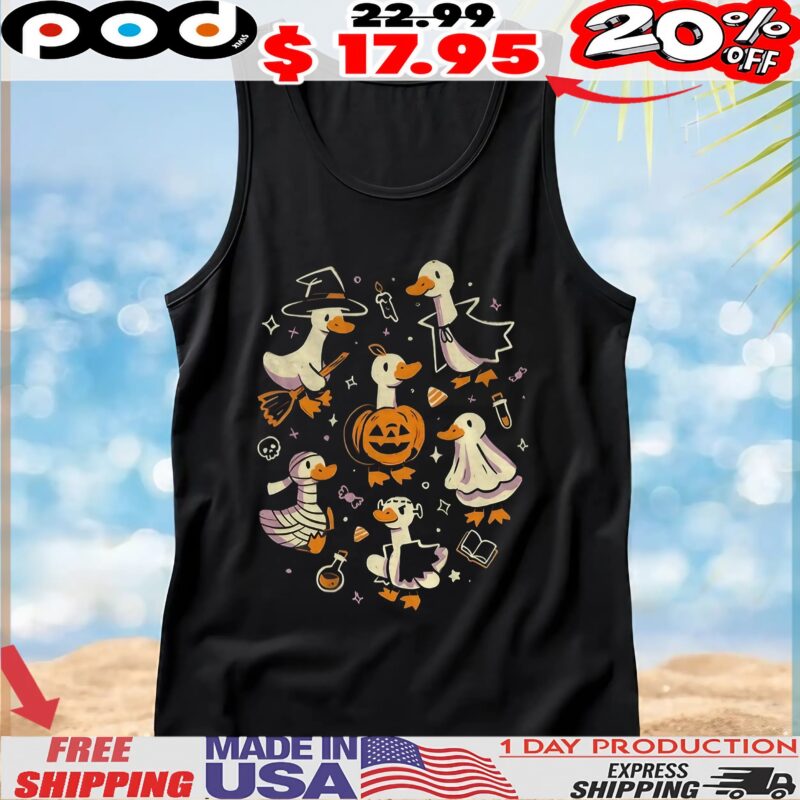 Goosebumps Spooky Geese Ready For Halloween T Shirt