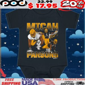 Micah Parsons Masterpiece Vintage Bootleg Style Signature T Shirt