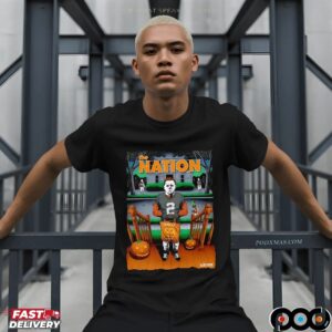 Michael Myers With Halloween Horror Film Characters The Nation Trick Or Treat T Shirt