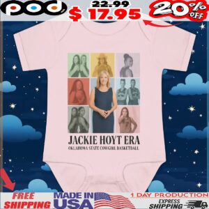 Mike Gundy Wearing Jackie Hoyt Era Oklahoma State Cowgirl Basketball T Shirt