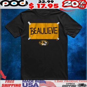 Missouri Football Beau Pribula Believe Beaulive T Shirt
