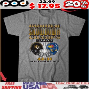 Missouri Tigers Football Border Showdown Champs Mizzou 42 31 September 2025 T Shirt