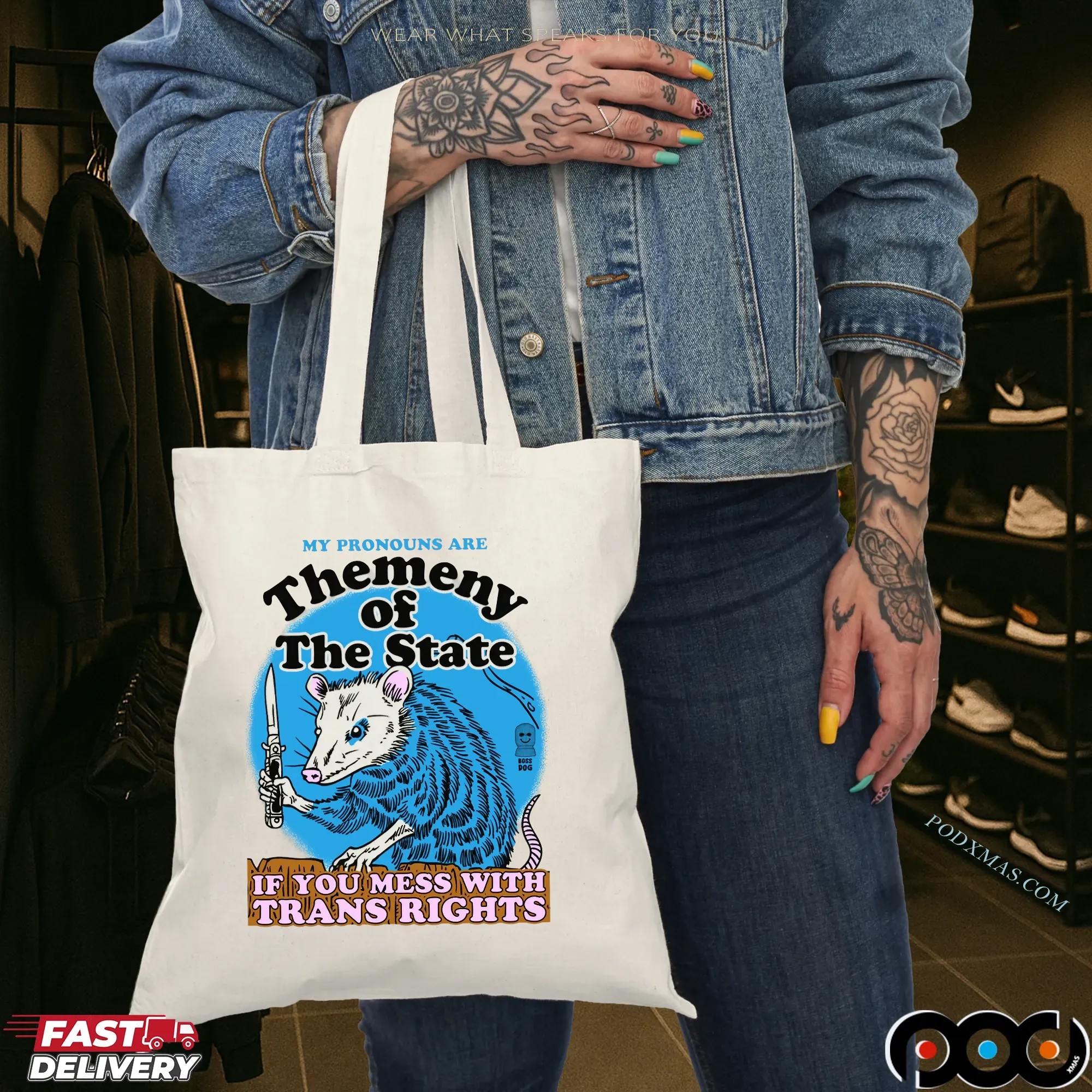 My Pronouns Are Themeny Of The State If You Mess With Trans Rights T Shirt