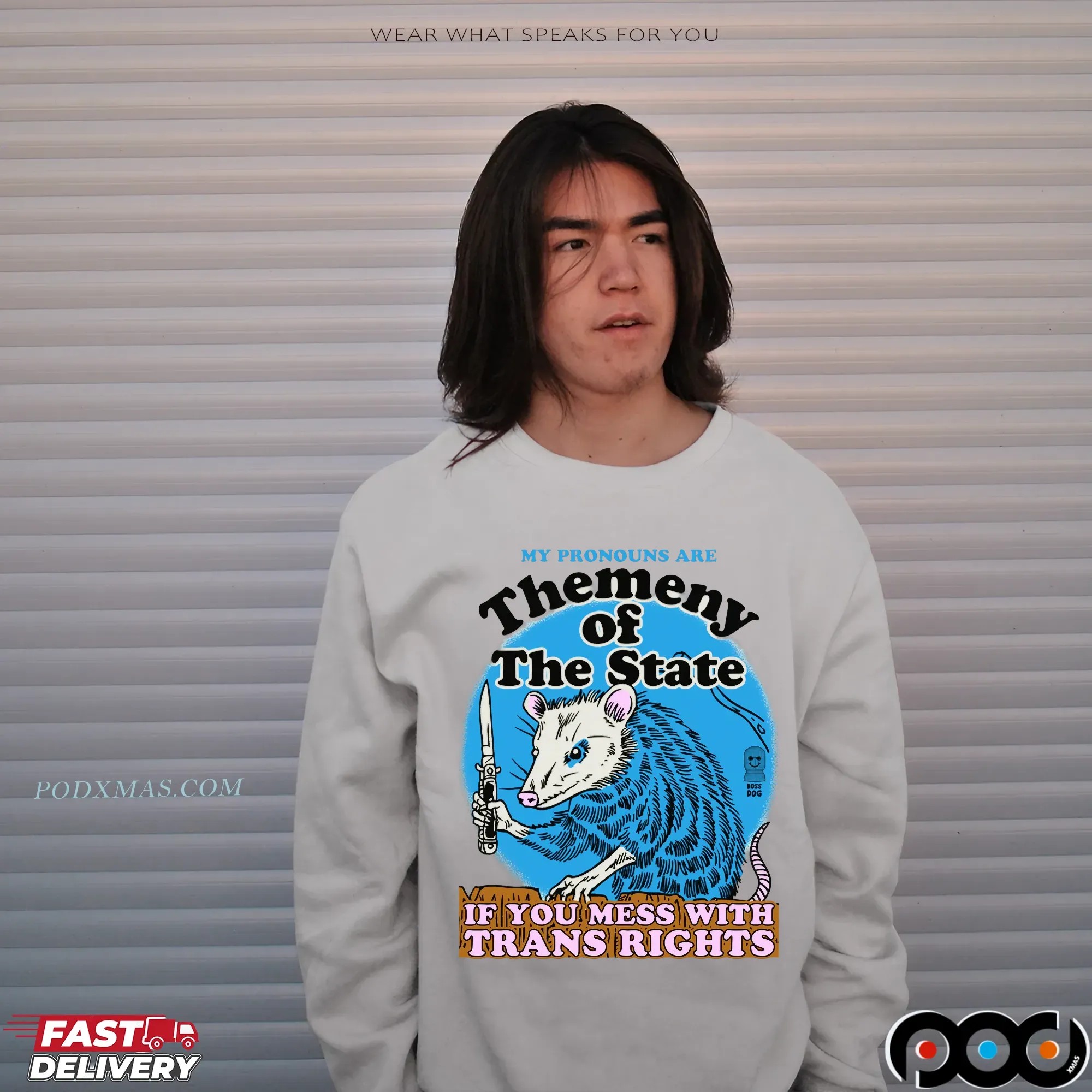 My Pronouns Are Themeny Of The State If You Mess With Trans Rights T Shirt