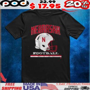Nebraska Football Vintage Helmet T Shirt