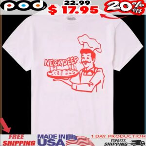 Neck Deep Moody Weirdo Pizza Two-Sided T Shirt