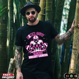 Neon Pink Out Tackle Breast Cancer Football Pink Ribbon Awareness T Shirt
